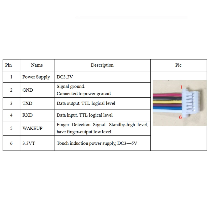 R503-M22 원형 지문 모듈 스캐너, 200 용량 링 표시등, LED 제어, 아두이노 액세스 제어용, DC3.3 V