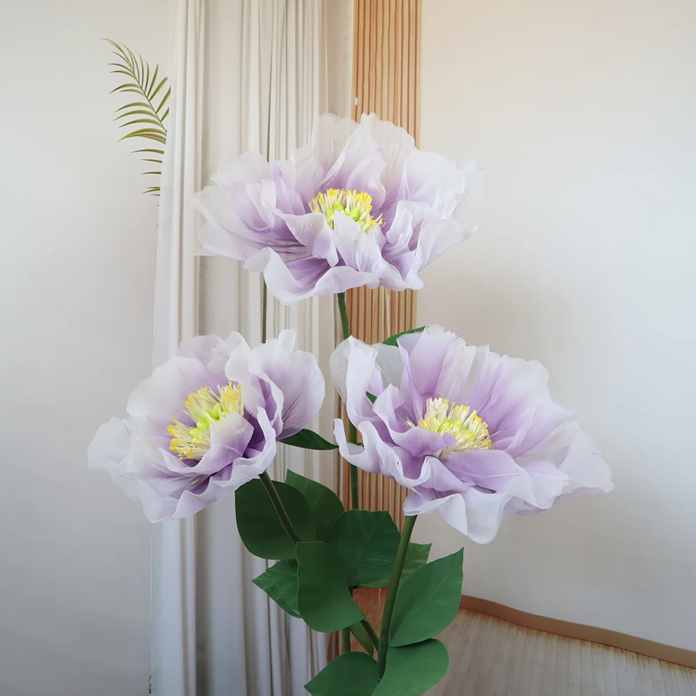 Neue Farbverlauf Pfingstrose Siebdruck Blume Hochzeit Wand dekor Party Zubehör Fotografie Hintergrund künstliche Blumen dekoration