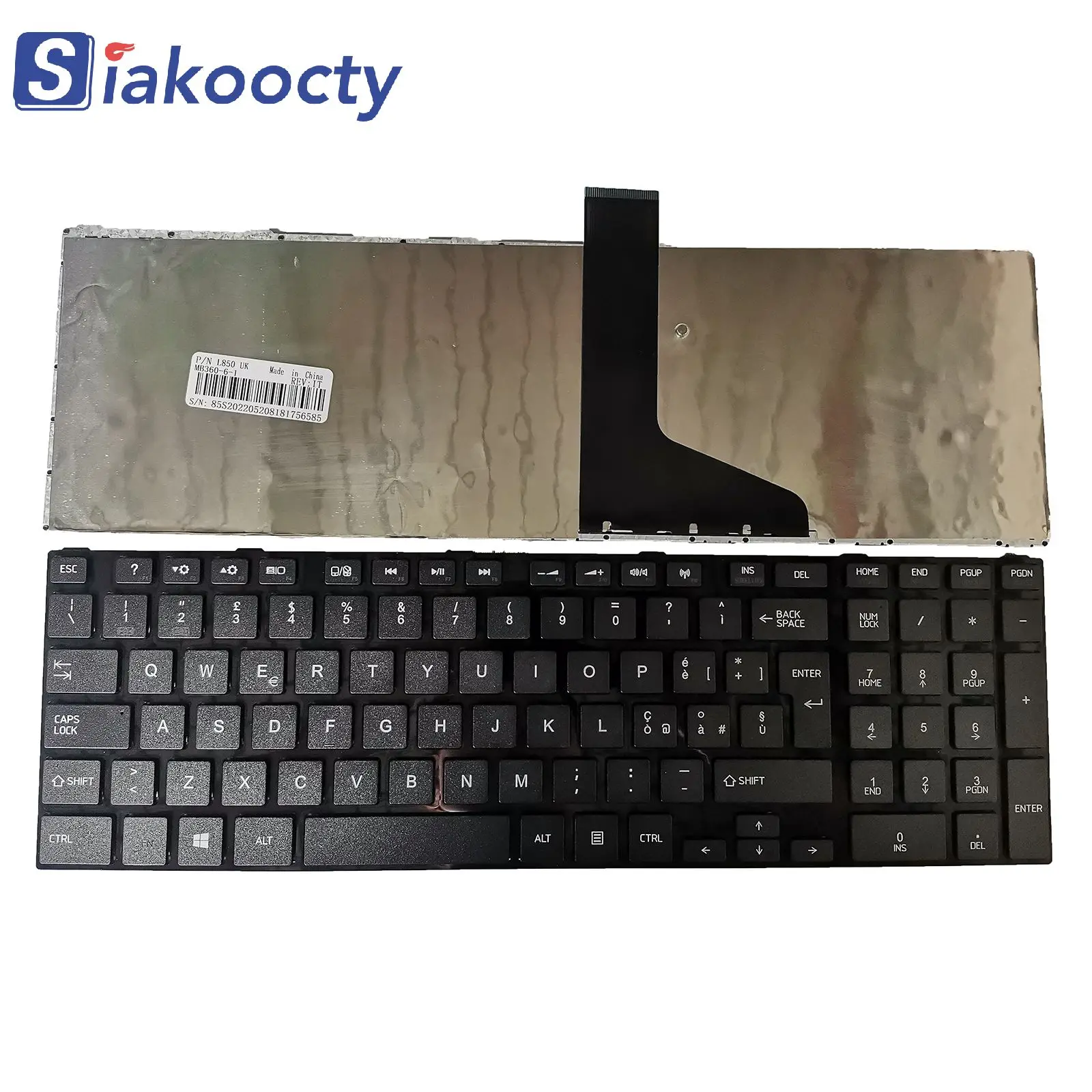 

New for Toshiba Satellite Pro L850 L850-T02B L850-T01R IT keyboard 9Z.N7TSV.401