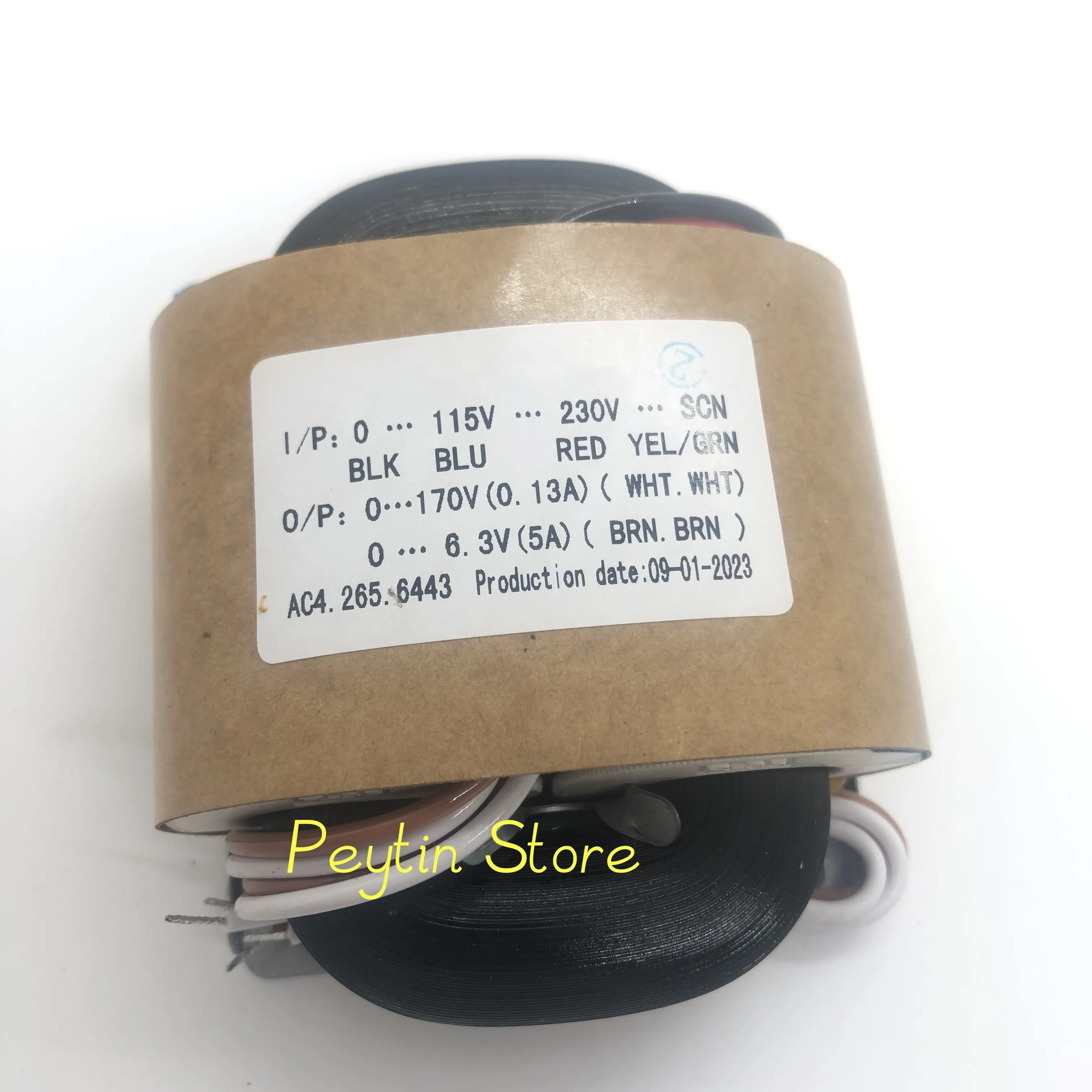 1Pc 50W 50VA(56VA) Input 0-115V-230V-SCN Output 0-170V 0-6.3V R-type Power Transformer Audio Transformer