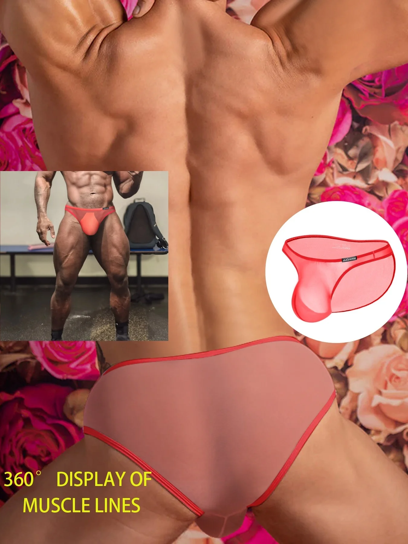 Mens Ice Silk Briefs - Sheer Ultra-Thin, Sexy Low-Rise, Seamless & Breathable Quick-Dry Underwear