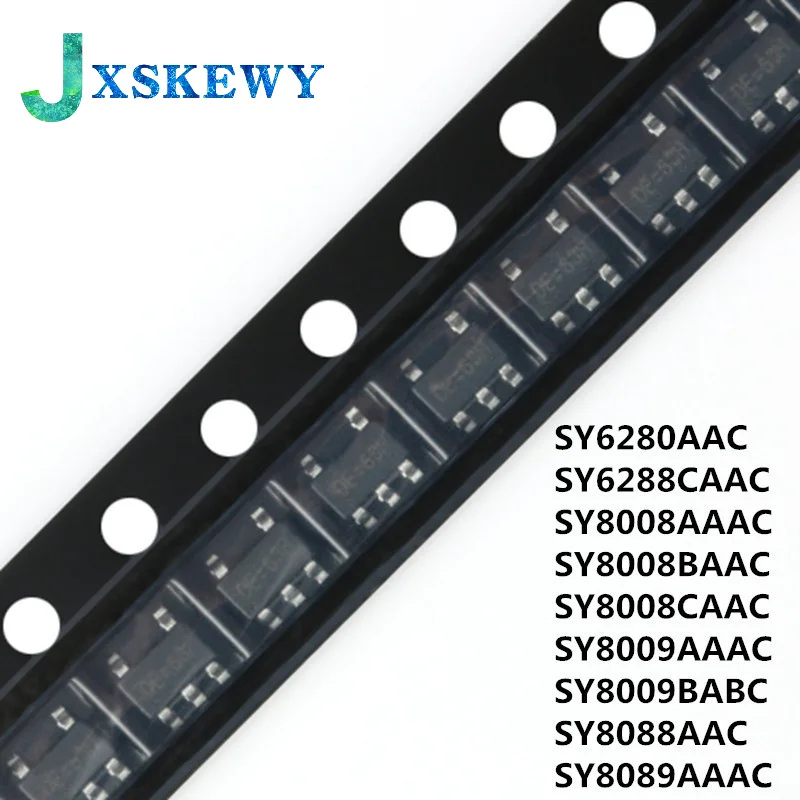 10Pcs SY6280AAC SY6288CAAC SY8008AAAC SY8008BAAC SY8008CAAC SY8009AAAC SY8009BABC SY8088AAC SY8089AAAC SOT23 PUMUDDSY