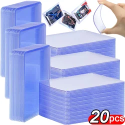 1/20pcs Transparent DIY Game Cards Kids PVC Collectible Photo Idol Card Cover Folder Sleeves Outer Protector Holder Cases 3x4''