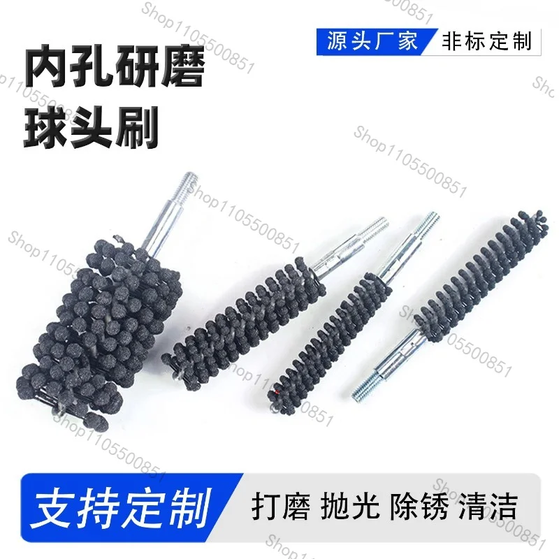 77MM Flexible Honing Brushes Silicon Carbide Abrasive Ball Hone Tool Brake Cylinders Hydraulics Valve Guide Aluminum Power CNC
