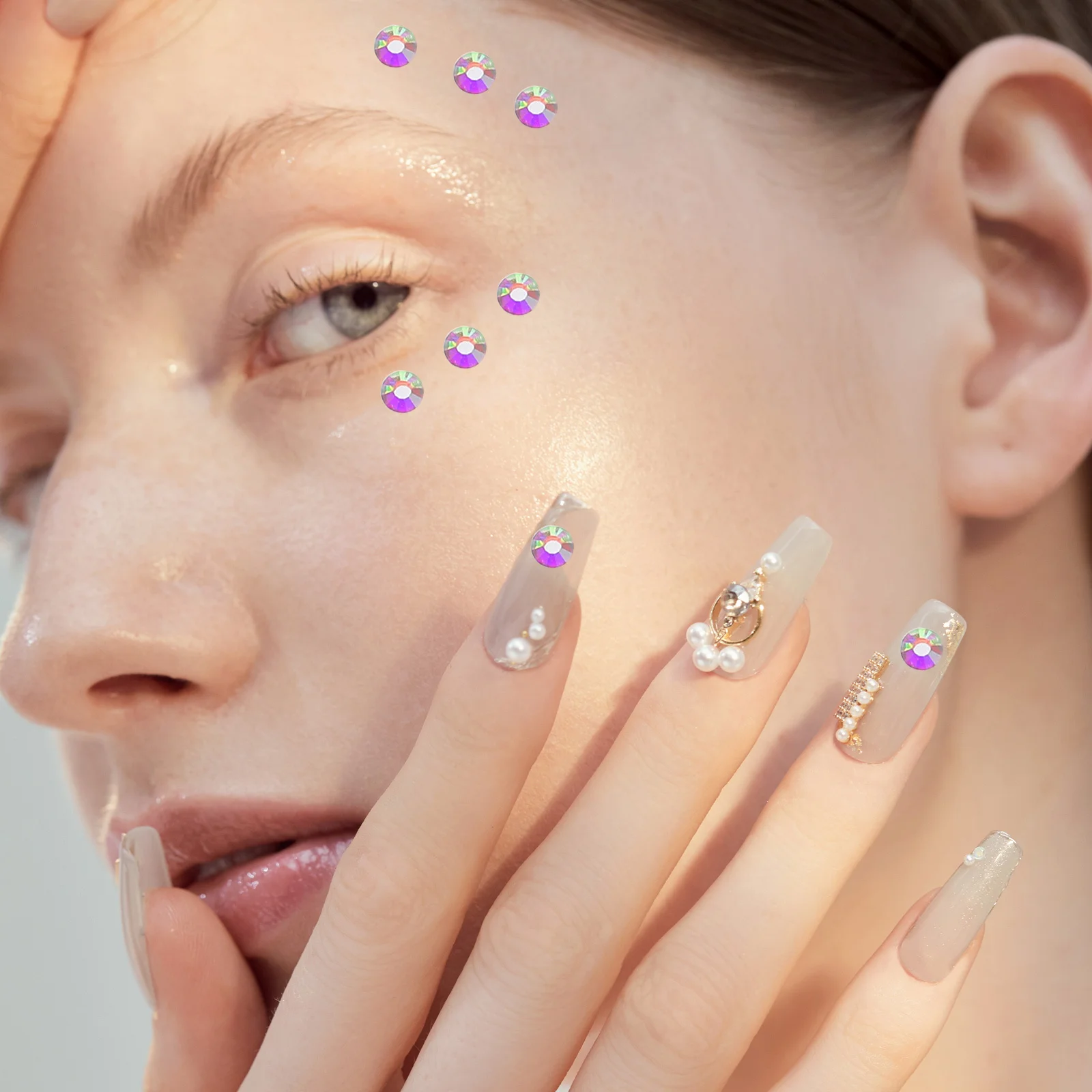 

1440pcs Crystal Rhinestones 3.8-4.0Mm Glass Flatback Round Gems For Diy Crafts Nail Art Clothes Shoes Decoration Craft Jewels