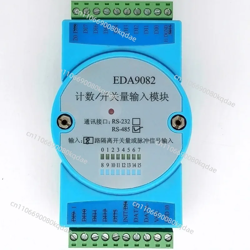 8-channel digital photoelectric isolation input acquisition module, with counting and LED indicator RS485
