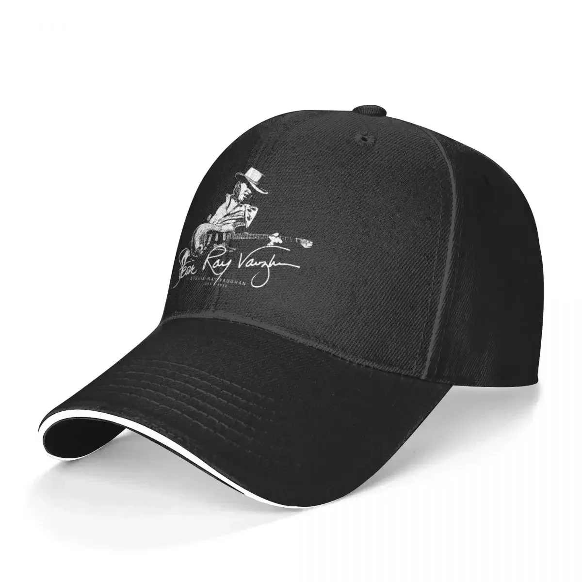 CrystalSeVoss Stevie Ray Vaughan Trucker Cap Snapback Hat for Men Baseball Mens Hats Caps for Logo