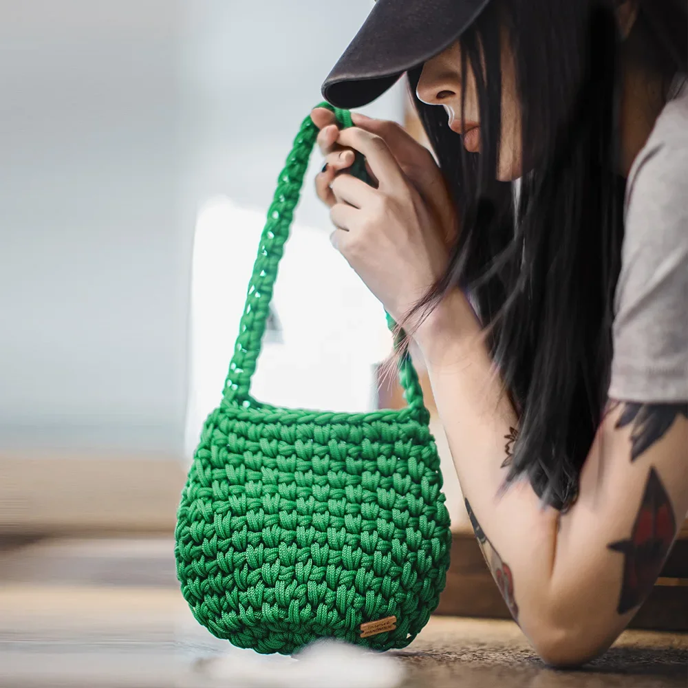 Maden جديد بلون المنسوجة شبكة حقيبة المرأة خمر القمح نمط اليدوية حقيبة كتف محفظة عادية تنوعا حقيبة يد خضراء