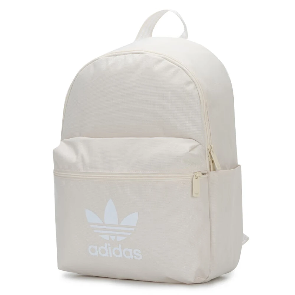 Adidas Lifestyle Line Cream Backpack Spacious Water Resistant Minimalist For Students Daily Commute And Travel