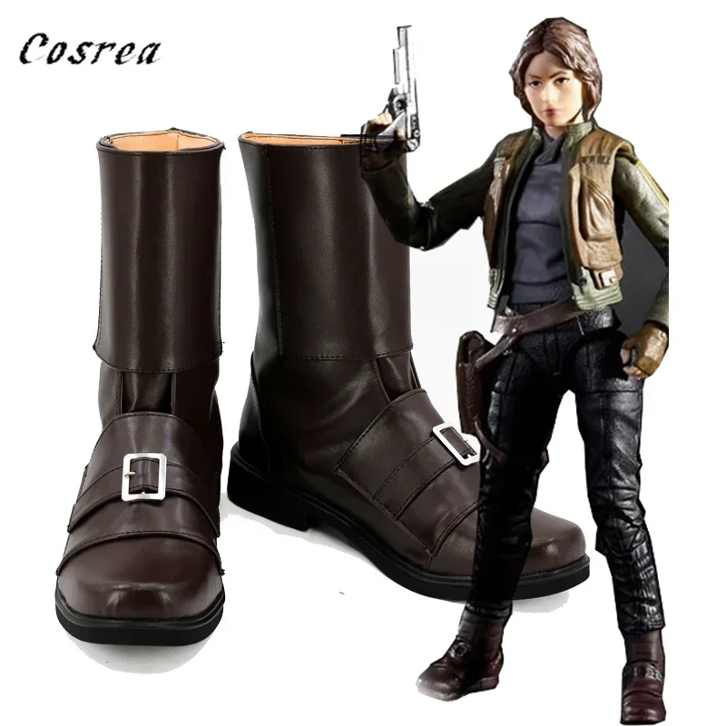 SN66 Star the Last Jedi Anakin Skywalker รองเท้าคอสเพลย์ผู้ใหญ่ Obi Wan Anakin บุรุษสตรีรองเท้าฮาโลวีนยาว shoes2 @ w $