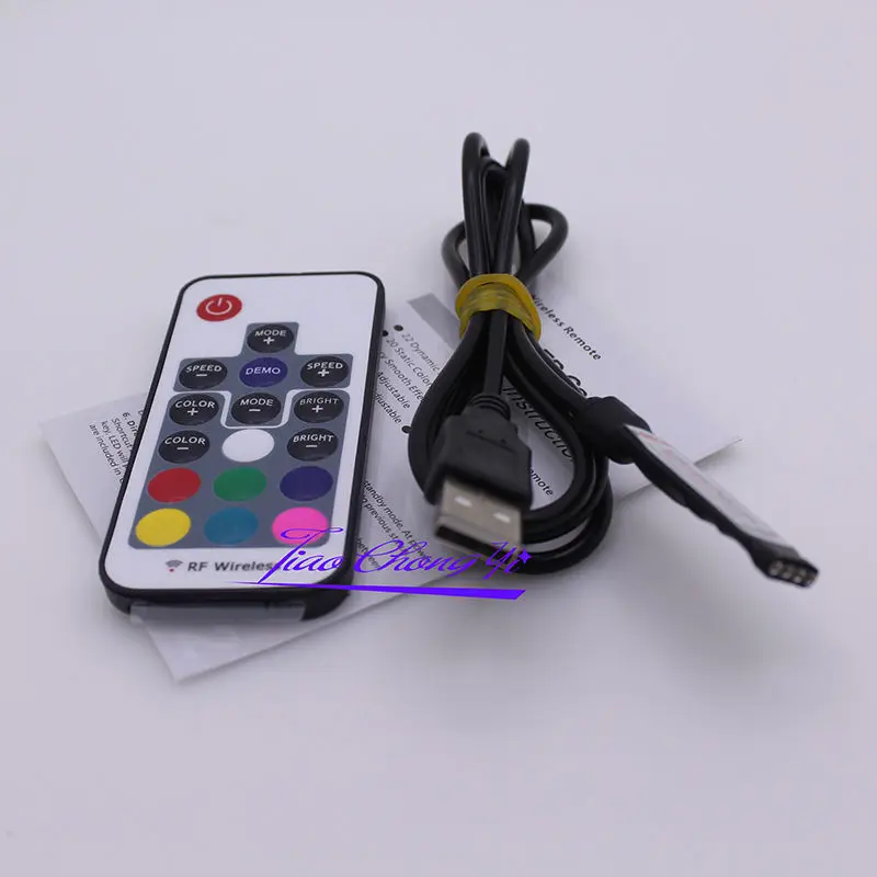 

5pcs USB RGB Controller 5V -24V 17Keys RF Remote Led Dimmer for 5V RGB LED strips