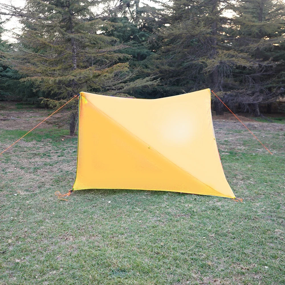 20D Silnylon Ultralight Flysheet Outdoor Camping namiot wodoodporny Rainfly podwórku ochrona UV osłona przeciwsłoneczna baldachim pułapka jesień