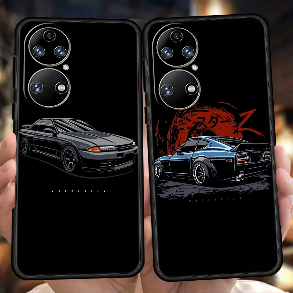 DM Sports Car Phone Case For Huawei P50 P40 P30 P20 Pro P50 P40 P30 P20 Lite E P Smart Z Y6 Y7 Y7A Y9 Y6P Y9S 2019 Shell Fundas