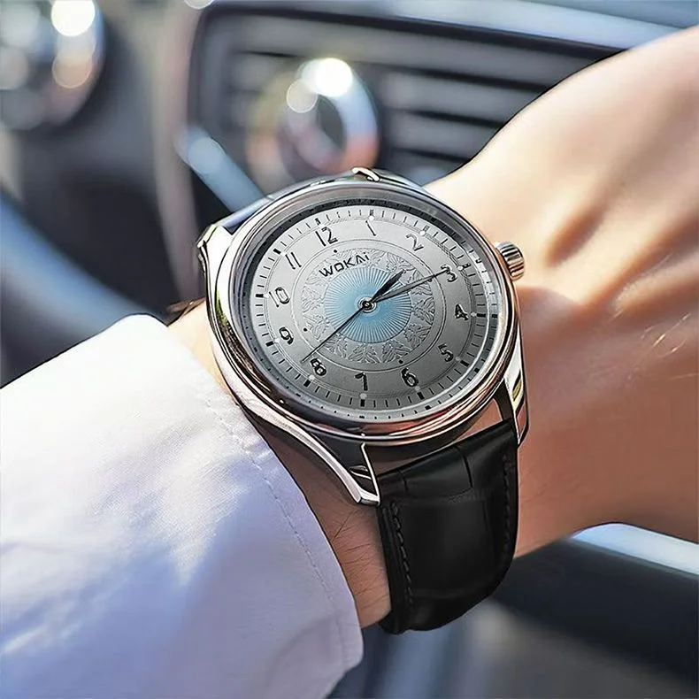 Reloj de pulsera de marca superior para hombre, reloj de negocios de lujo resistente al agua para hombre, reloj nuevo de cuarzo 2025, relojes de cuero para hombre, reloj atractivo