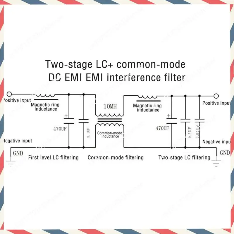 -A21Z 20A DC LC Filter EMI Electromagnetic Interference Filter Emc Fcc High Frequency Power Filtering For 12V 24V 48V Car Easy T