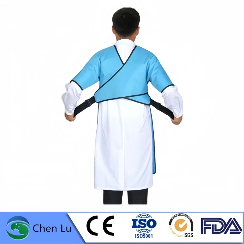 Unisex Short Sleeved 0.35mmPb/0.5mmPb Lead Apron Professional X-ray gamma ray Radiology Strong protection power Lead Clothing ﻿