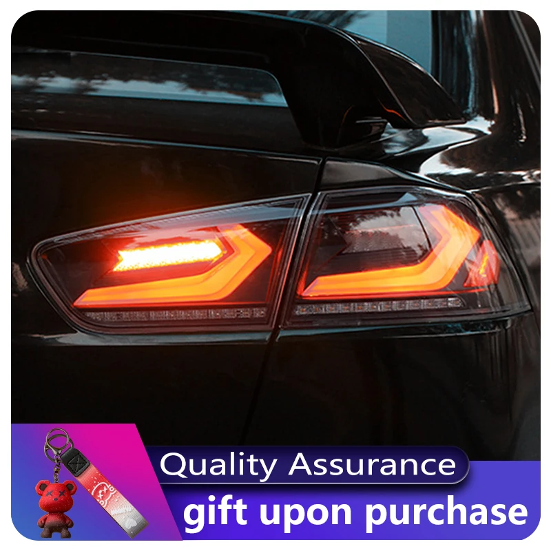 

2 PCS Lamps For Mitsubishi Lancer EVO EX 2009-2016 Tail Light DRL Brake Lamp Turn Signal Modified LED Taillight Car Accessories
