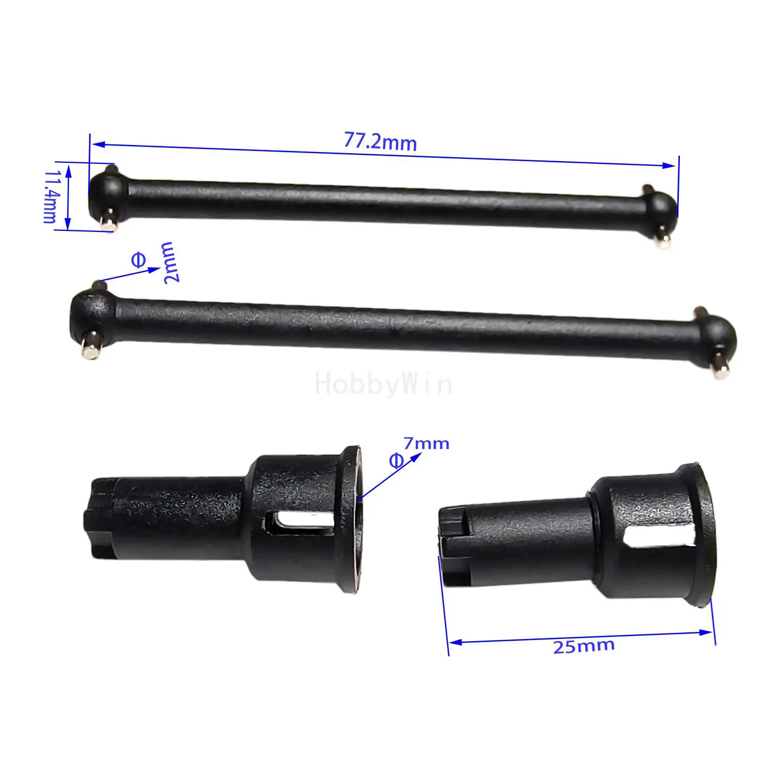 

HBX часть 12604R-E2 Задние приводные валы для Haiboxing 1/12 RC Desert Buggy 12815