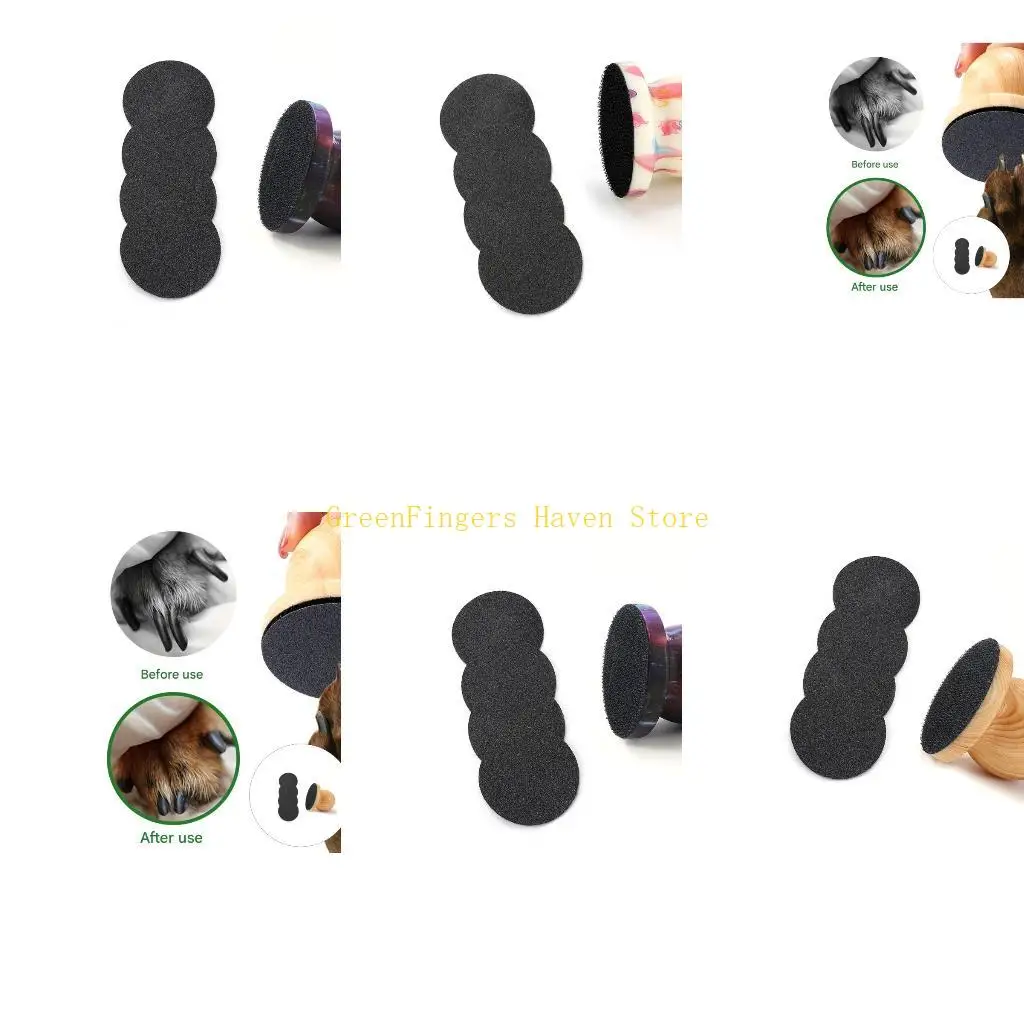 F68D Dog Round File Dog Trimmers Manual Grinders Noiseless Pet Filer Pet Grooming Tool Pet Paws Grinders