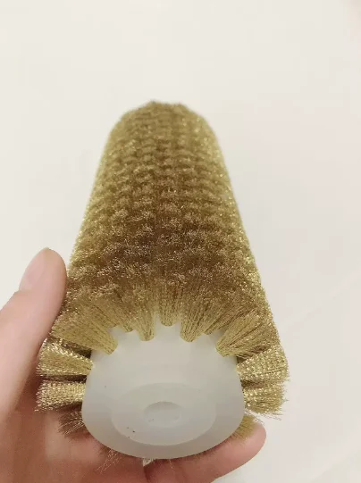 Nylon Brush 300mm Snowboard Electric Waxing Roller Polishing Brush with Nylon Horse Hair and Copper Wire for Board Care