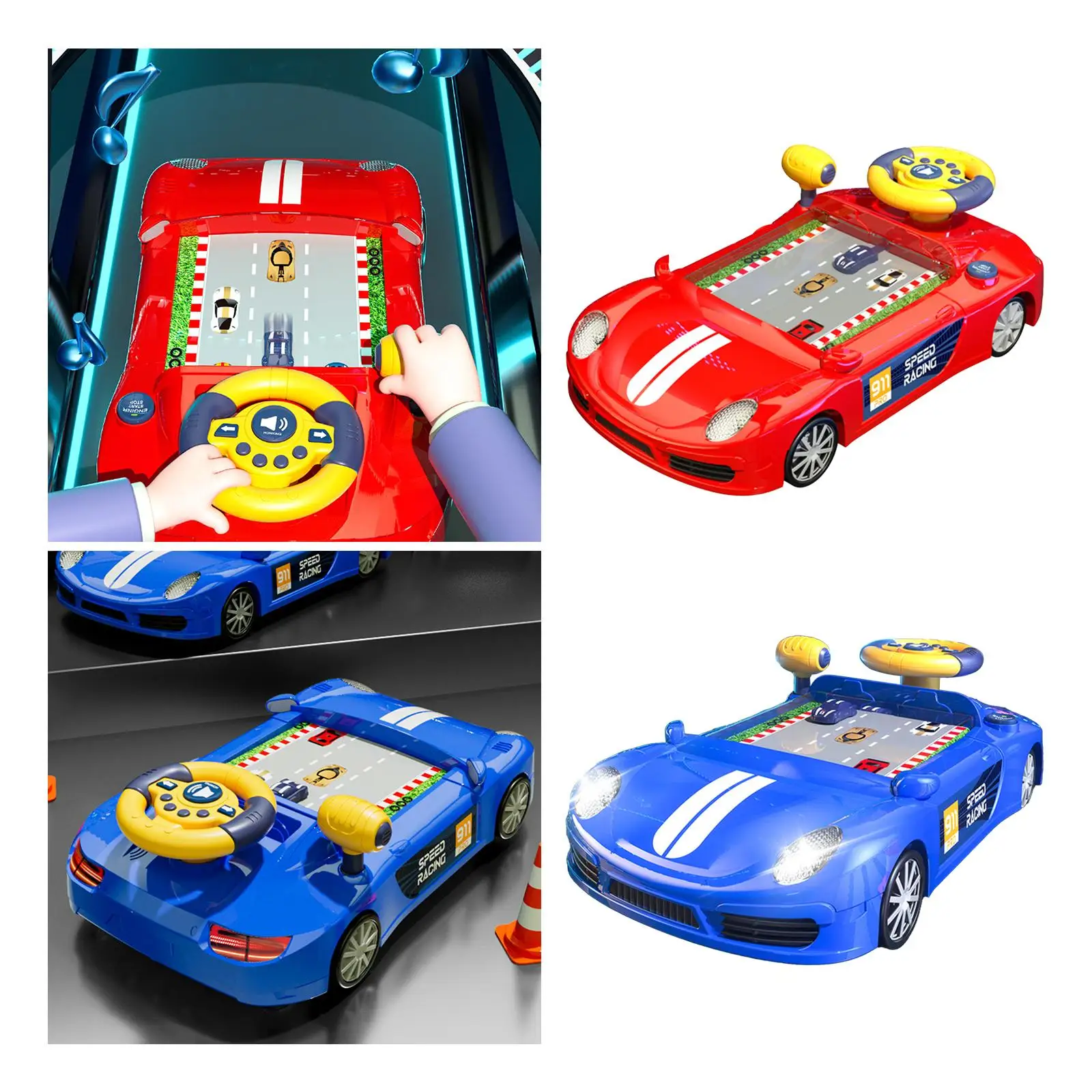 Portable Electric Car Steering Wheel Toy for Kids - Interactive Adventure Experience