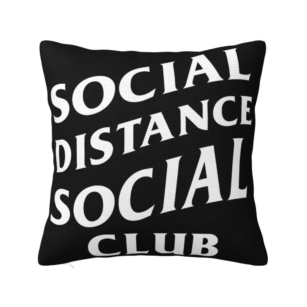 Function Social Distance Social Club Mens Anti Quarantine Stay Home Pop Design Pillow Case