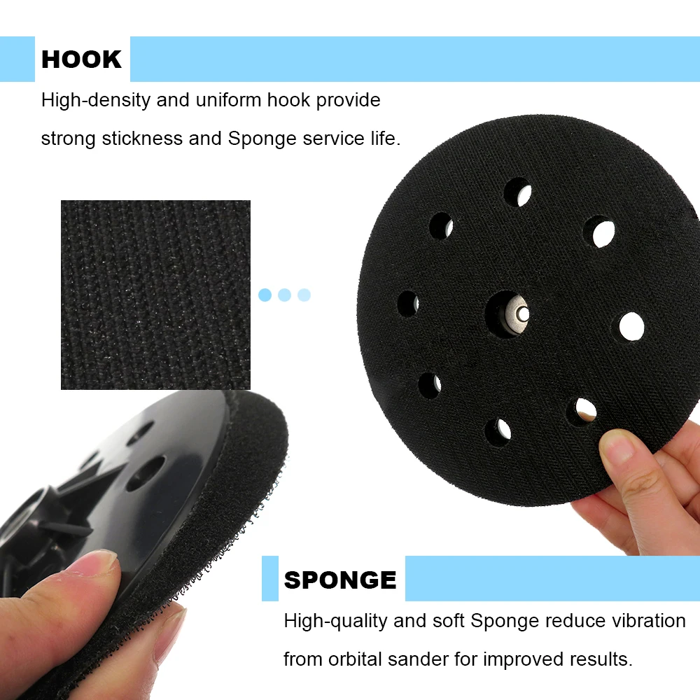 7 Inch 180MM 8 Holes Wall Polishing Pad Sanding Backup Pad  For Abrasive Polishing Sander Sanding Pad Sanding Disc Grinding