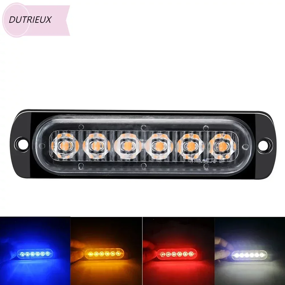 

led strobe light Flashing Grille Lights Car emergency light 6LED WARN LIGHT police lights for car TRUCK strobe led light 12v 24v