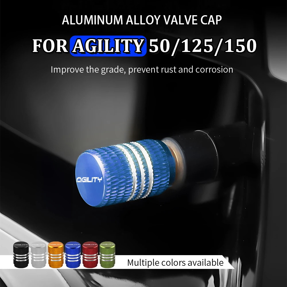 

Motorcycle Tire Valve Cover Aluminum Alloy Dustproof Caps for Kymco Agility 50 Accessories Agility City125 125 150