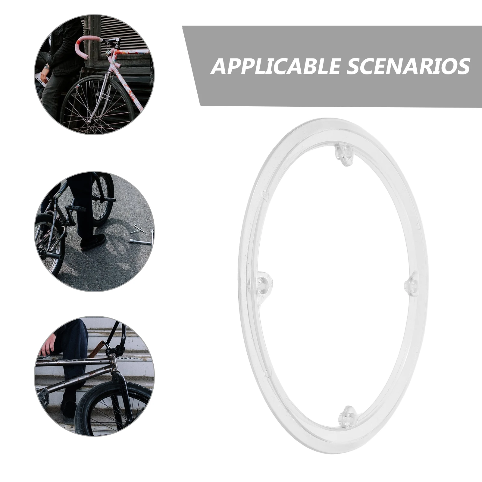 

3pcs Bicycle Bike Crankset Wheel Cover Protector 44-48 Teeth 5 Holes Durable Mountain Cycling Chainring Guard Plastic Sprocket