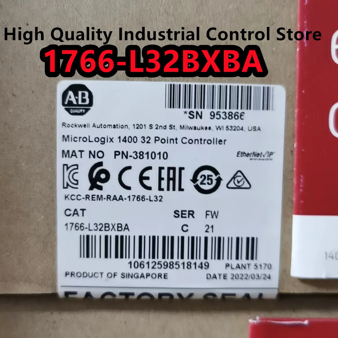 

PLC,1766-L32BWA, 1766-L32BWAA, Contact customer service to place an order