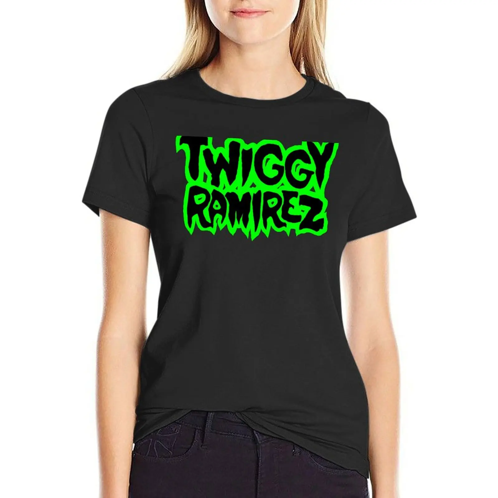 

Twiggy Ramirez T-Shirt animal print korean fashion shirts graphic tees T-shirts for Women