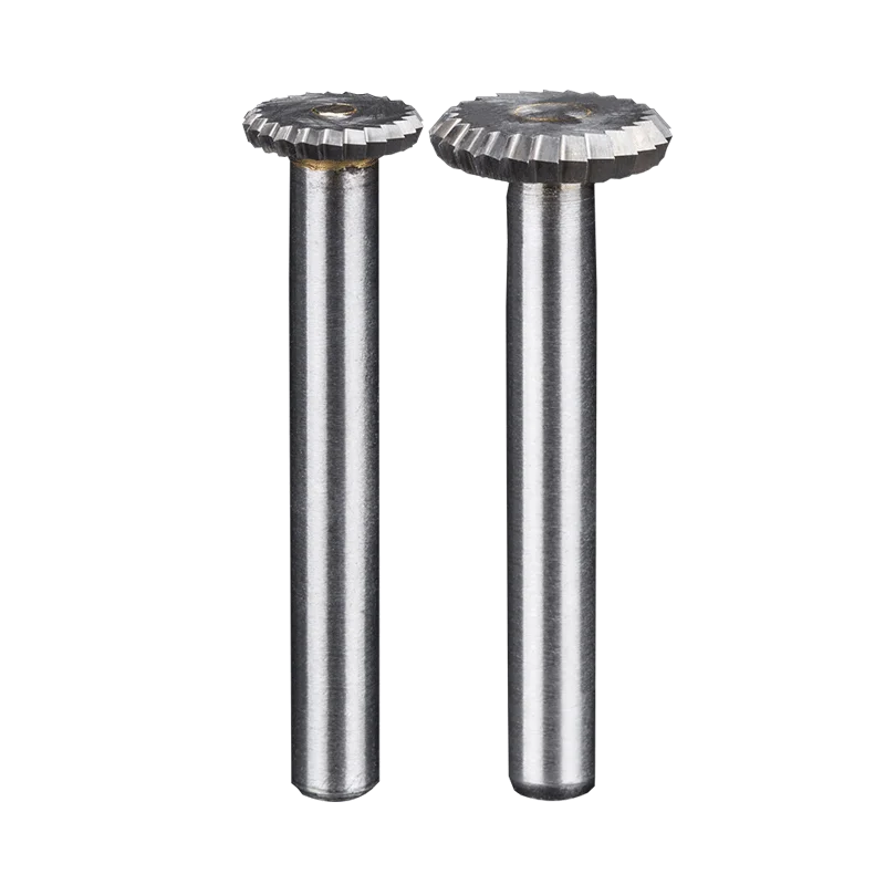 6mm Shank Carbide Rotary File Tungsten Steel Grinding Head Y-90 Degrees Disc Shape  Alloy Milling Cutter for Craft Carving