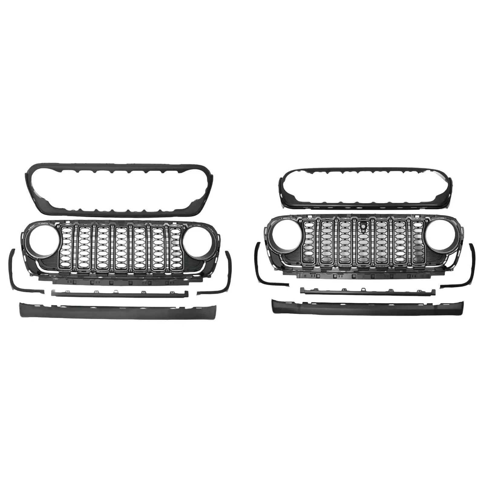 Front Grille Grid Grill Guard Parts for Jeep Wrangler JL 2018-2024 Accs