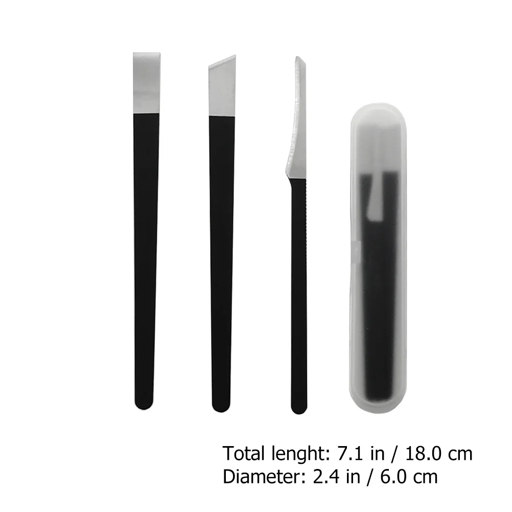 4 قطعة مجموعة تشذيب الأظافر باديكير قادين أظافر القدم القراص الملفات العناية بالقدم طقم هدايا دائم حقيبة التخزين العملية #6