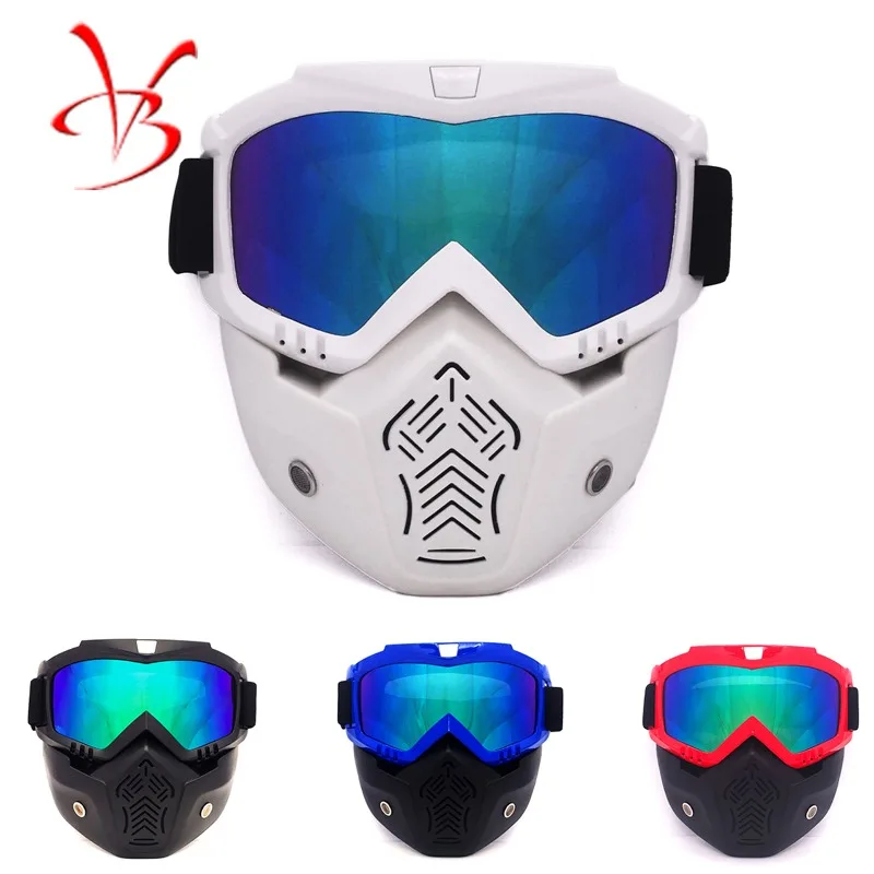 

BOLLFO Retro Mask Goggles for Off Road Motorcycle Racing Outdoor Cycling and Skiing