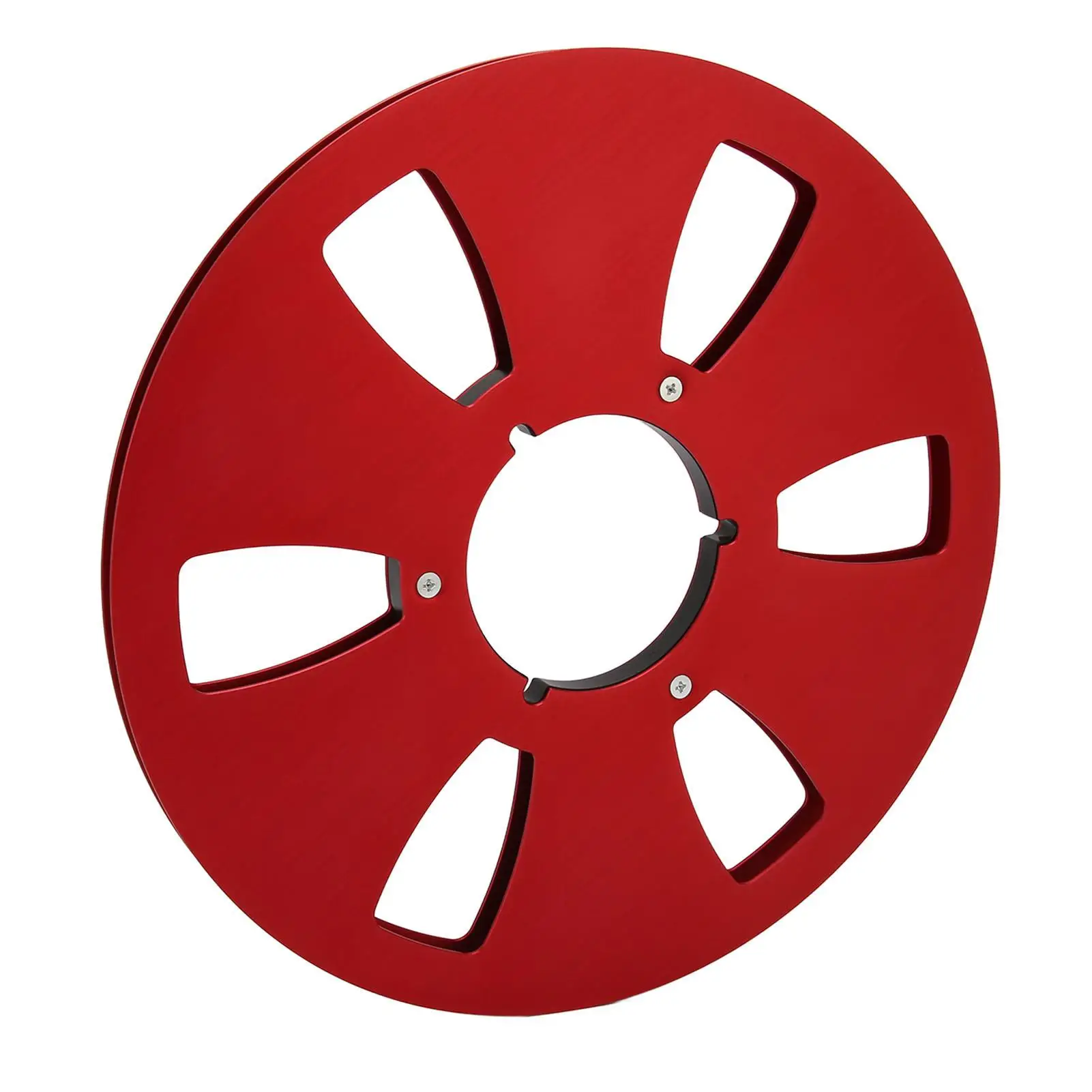 10-Inch Aluminum Alloy 1/4 Empty Tape Reel with 6 Holes Universal Takeup for Sound Machines