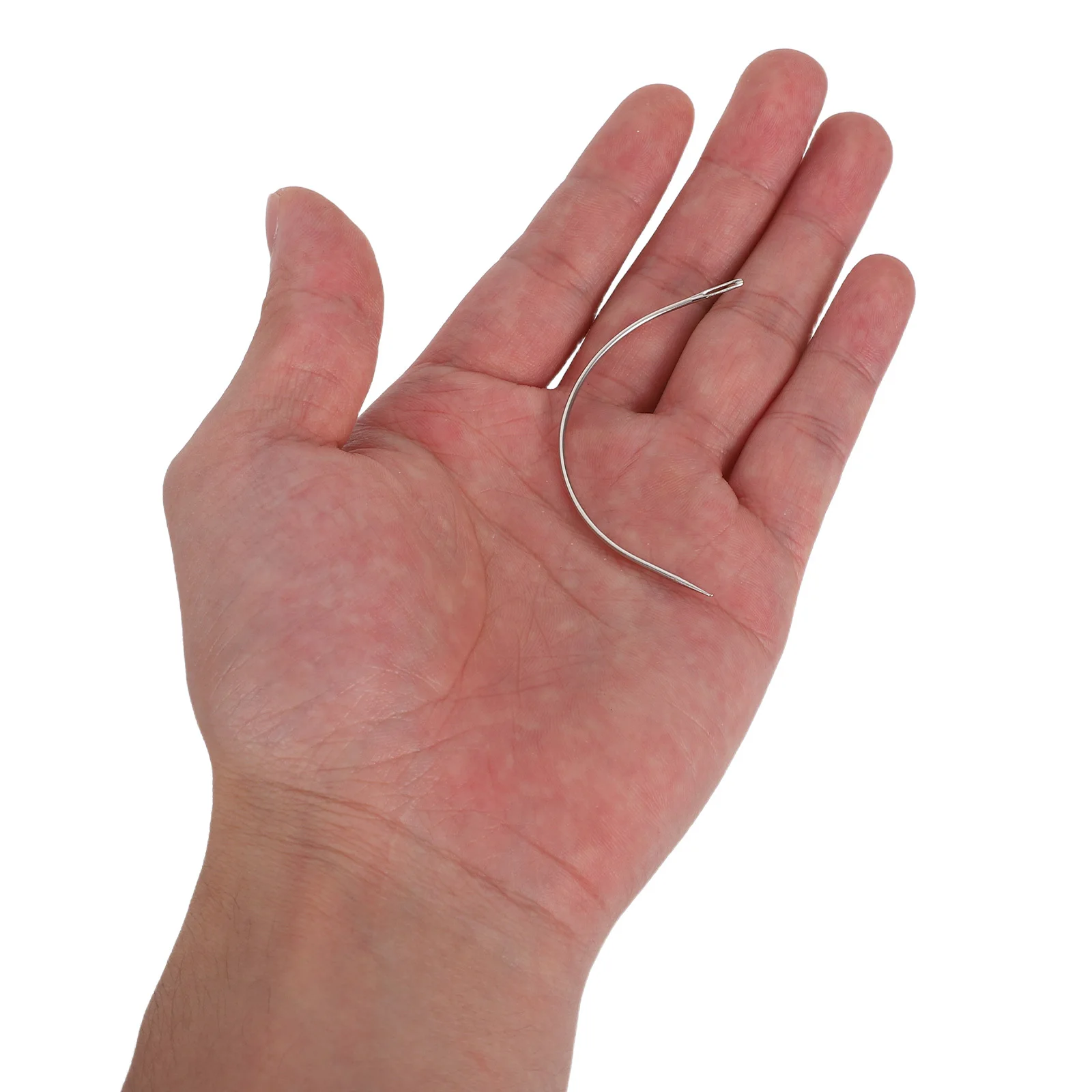 

1 Set Large Eye Curved Needles Multi-Size Iron Sewing Tool For Hand Quilting Embroidery Beading Thick Fabric Upholstery