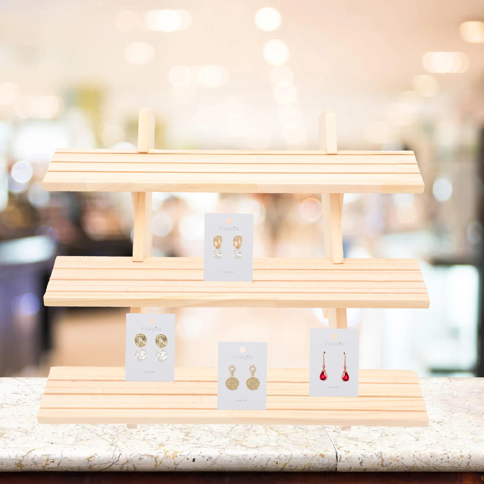 

100pcs Earring Display Cards White Rectangle Holder Tags for Jewelry Craft Storage Function Gift Packaging Box