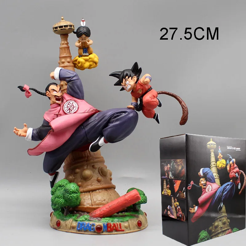 

27.5cm Upa Dragon Ball Figurine Kid Goku Figure VS Tao Pai Pai Action Figure Karin Tower Model PVC Collectible Gk Statue Toys