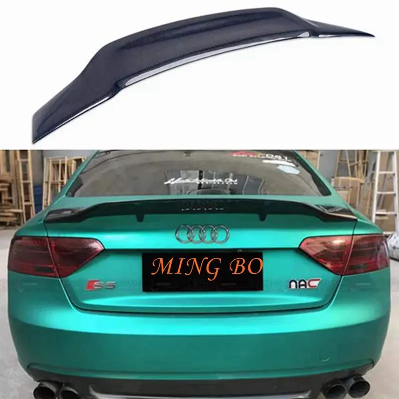 

FOR Audi A5 4 Doors 2 Doors 2009-2016 R Style Carbon Fiber / Forged Carbon Fiber Rear Trunk Spoiler（Not for S5 RS5）