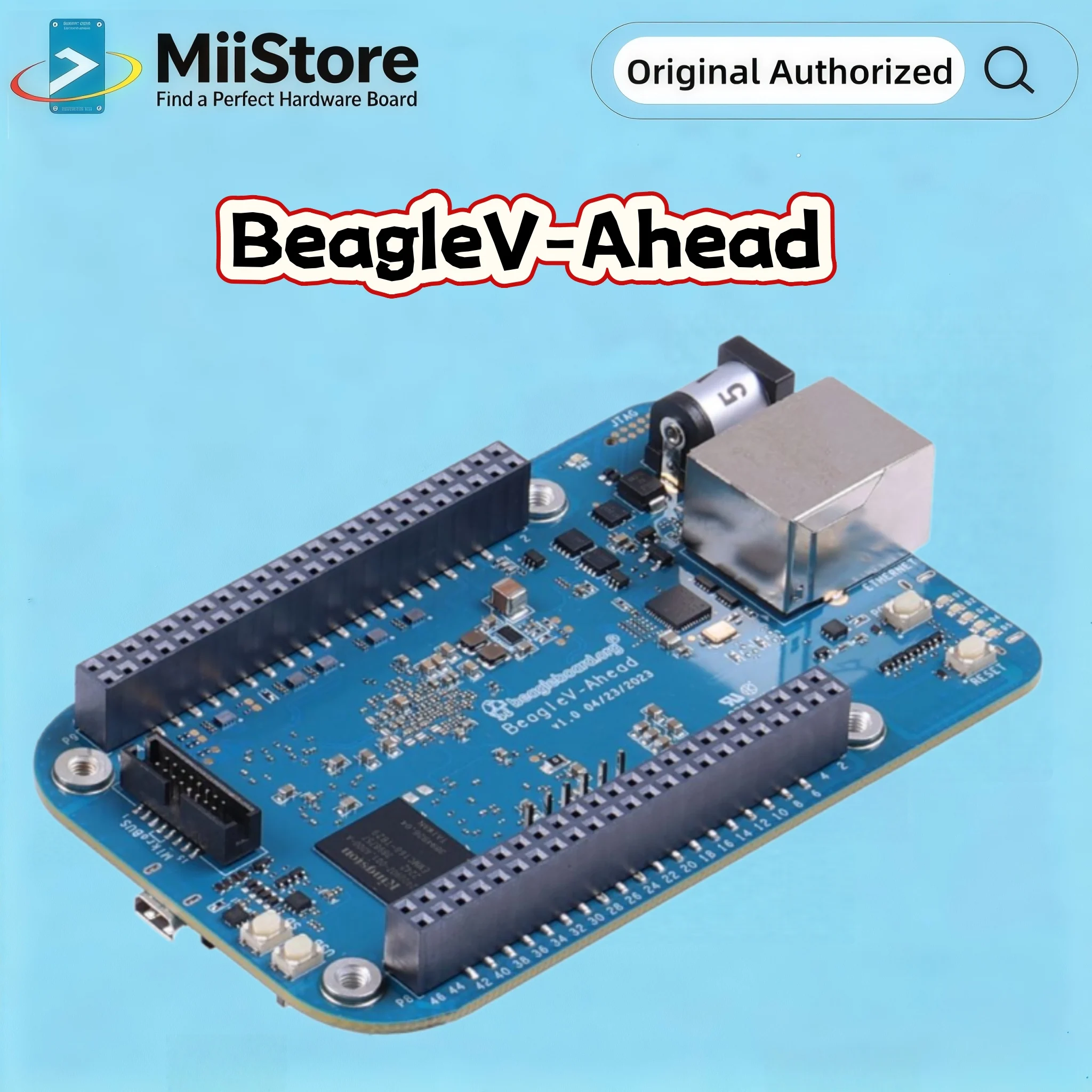BeagleV-Ahead, 4 TOPS AI Acceleration, 2.4G Wi-Fi & Bluetooth 5.2, 1 Gagabit Ethernet, MikroBUS, 2x CSI, 1x HDMI, 1x DSI