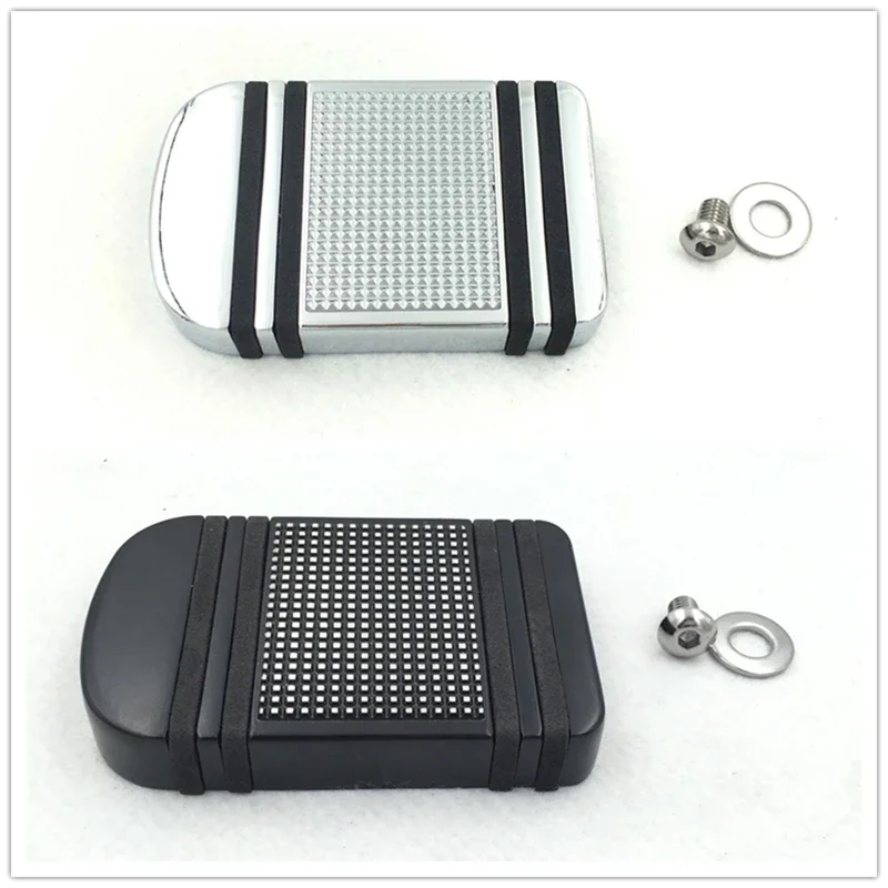 

Motorcycle Parts Black Aluminum Edge Cut Brake Pedal Pad Cover for Harley Davidson 82-17 Road Glide/80-later Touring models
