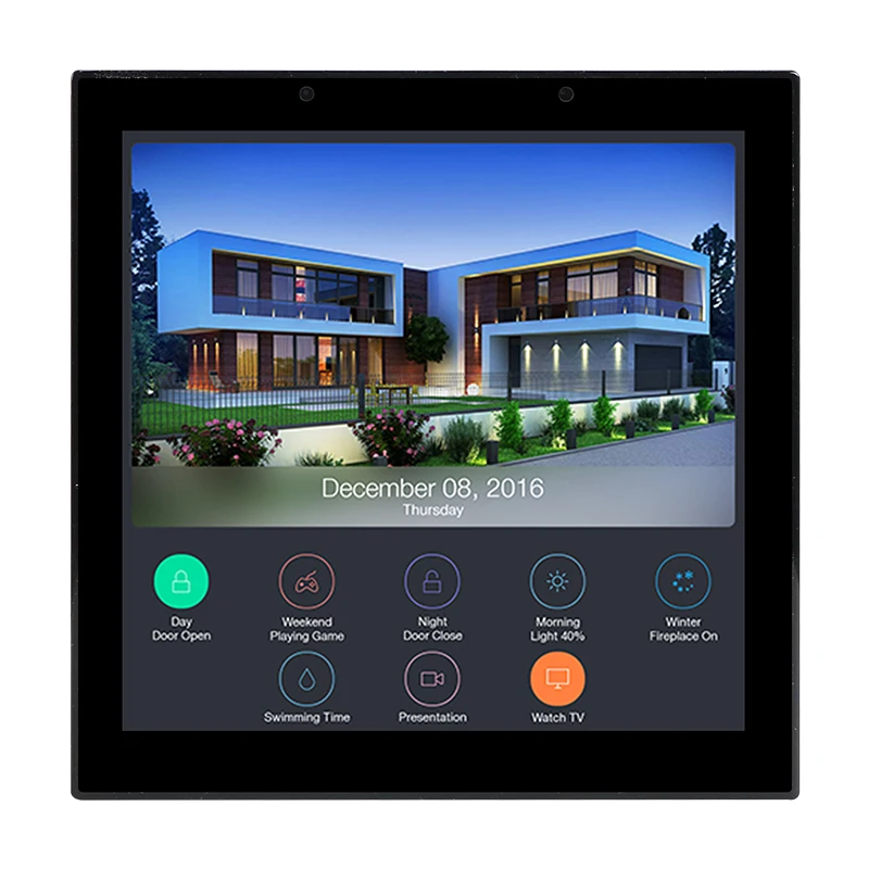 2025 Sunworld YC-SM41P Tuya Alexa KNX Smart Home 4-Zoll-eingebettetes Schaltfeld Android Linux POE Smart Control Panel
