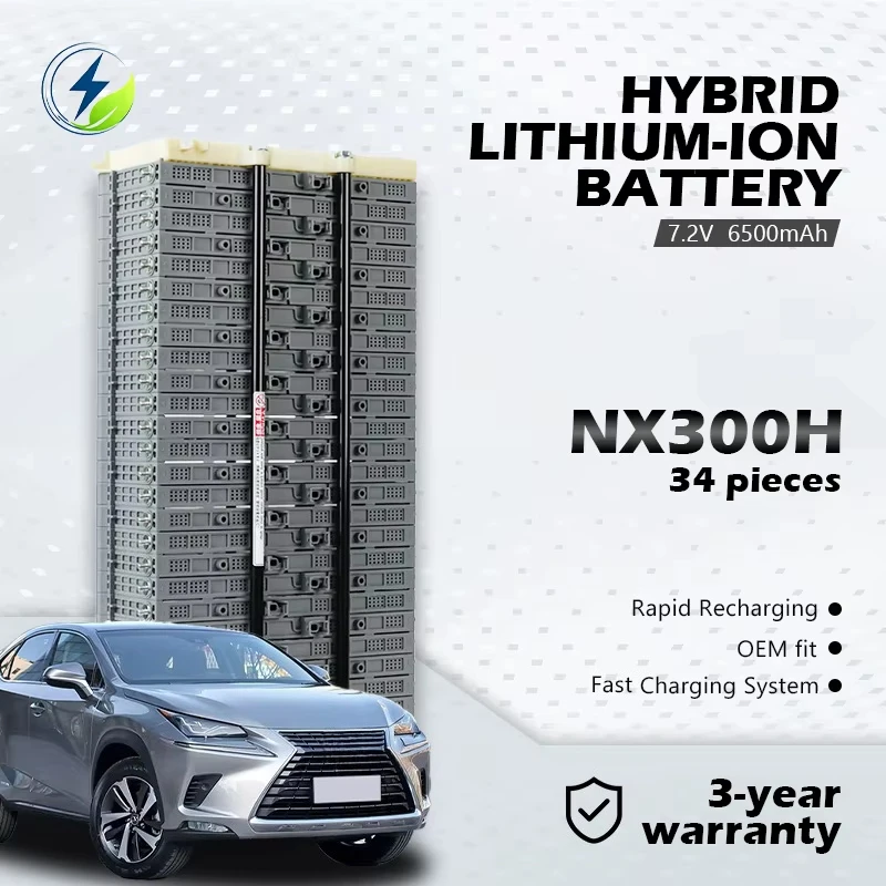 Hybrid Car Battery 7.2V 6.5Ah, Replacement for Lexus NX300h 2014-2018, Long Service Life Module