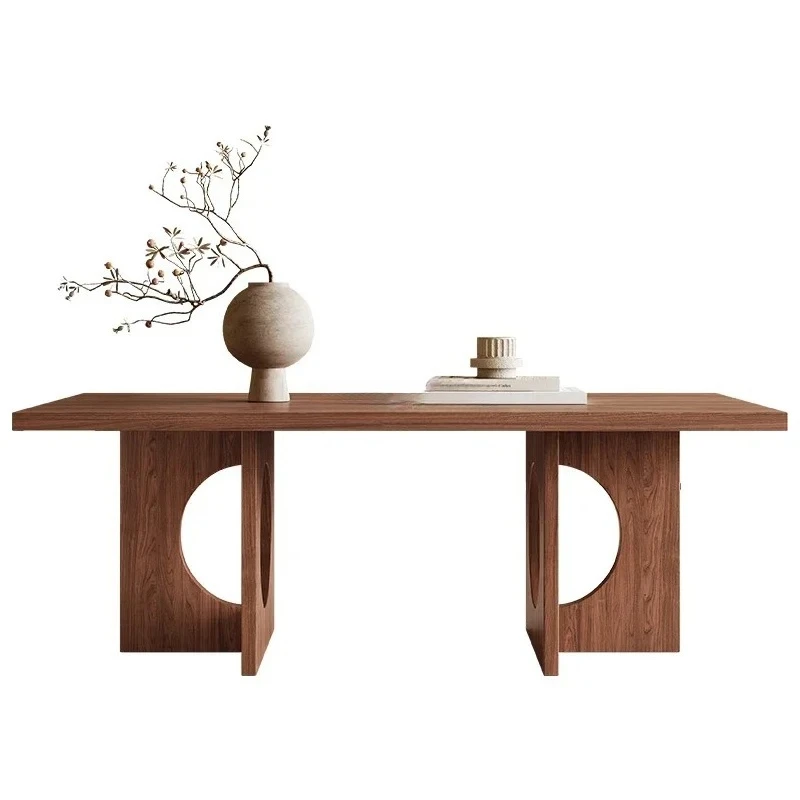 55Rectangle coffee table wabi wind household walnut thickened countertop coffee table