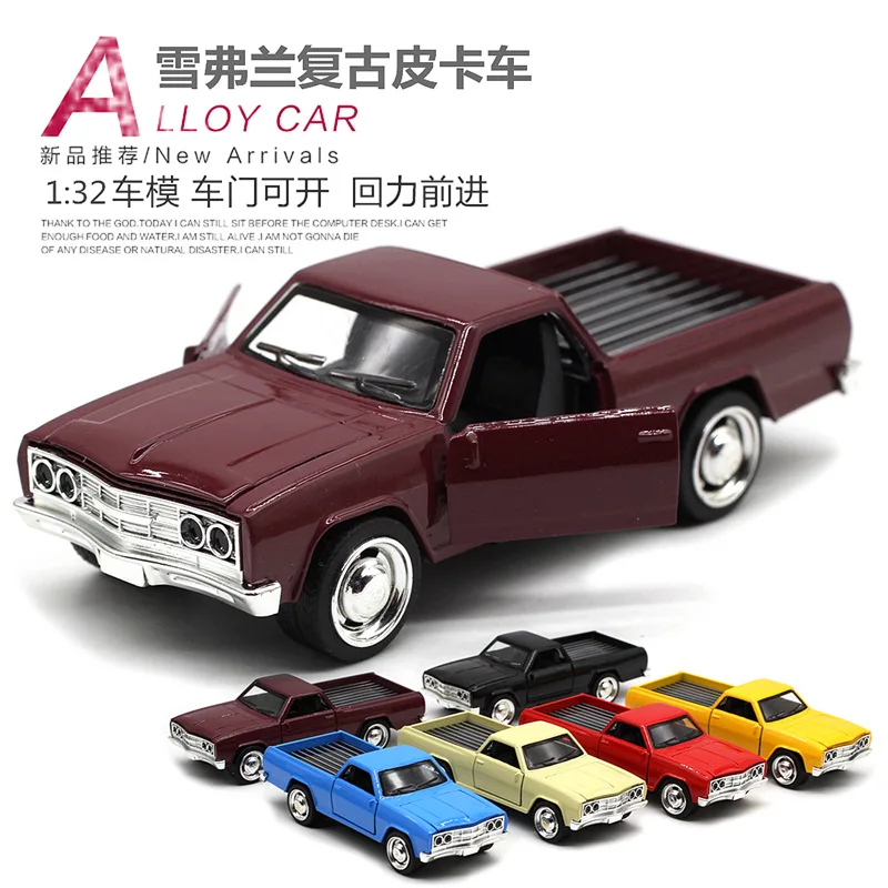 

1: 32 Chevrolet alloy vintage pickup truck model, children's birthday gift, puzzle toy, high-end decoration collection