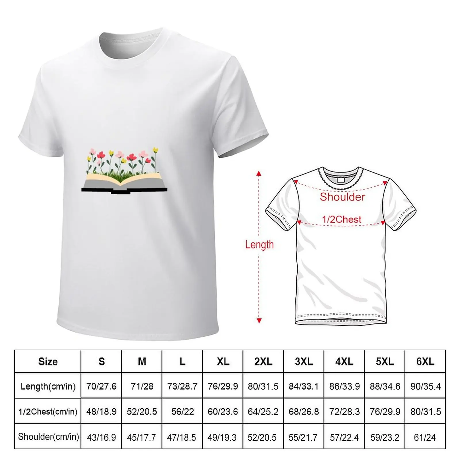 Flowers growing T-shirt sweat blacks summer top Aesthetic clothing Men's cotton t-shirt