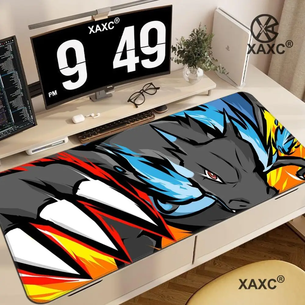 

XXL New Mouse Pad Gaming Carpet Anime Keyboard Pads Rug PC 900x400 Mousepad P-pokemonS Laptop Extended Desktop Mat for Best Gift