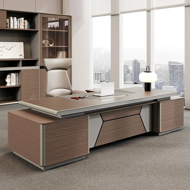 Cloud Morning Office Desk Boss Desk High end Luxury Atmosphere President Desk and Chair Combination Modern